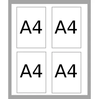 Gablota ogłoszeniowa KORKOWA JDSCXSC 4xA4
